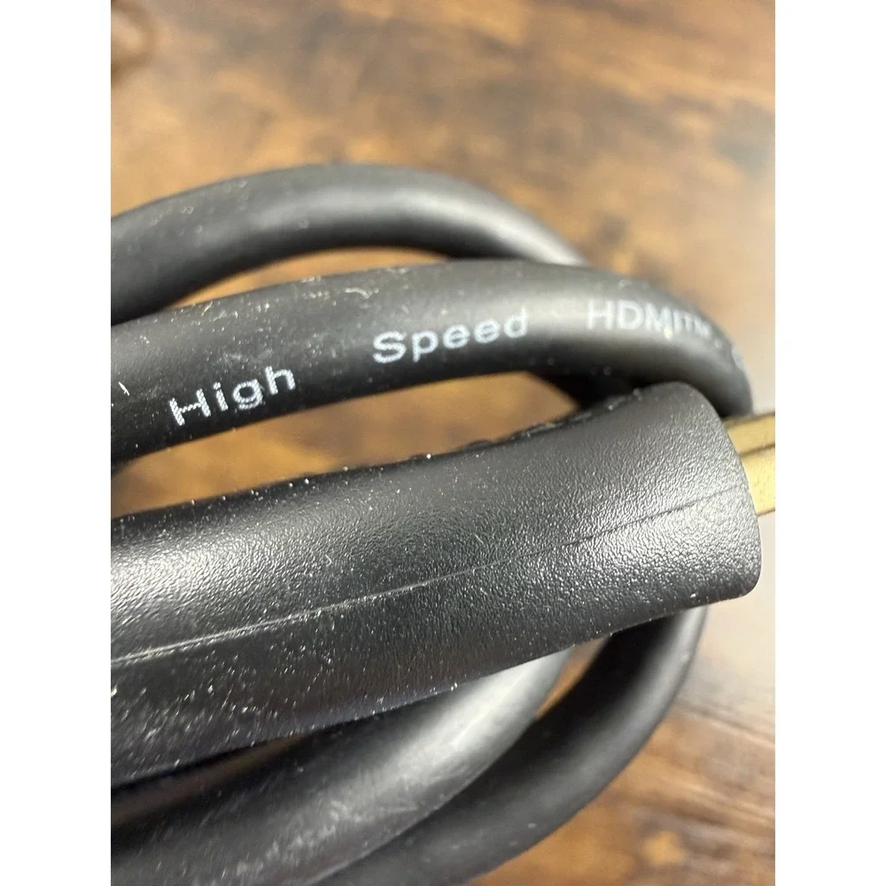 High Speed HDMI Cable 6ft 4K UHD Ethernet Male to Male‎ Black TV Monitor